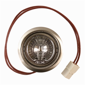 Halogen spot i emhætte fra Faber, Roblin og Gorenje.